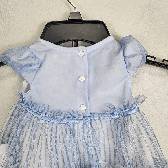 Nanette Blue Frilly Dress Size 6/9 Months - Picture 4 of 8
